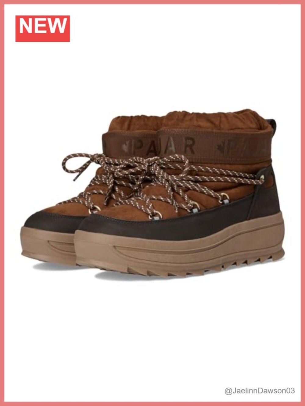 Suede Vegan Nubuck Ankle High Snow Boots Waterproof Lace Up